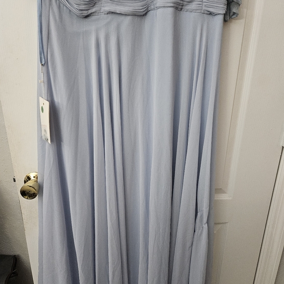 Mac Duggal Beaded Overlay A-Line Gown Powder Blue SZ 20 NWT 9181 $598 - Picture 6 of 15